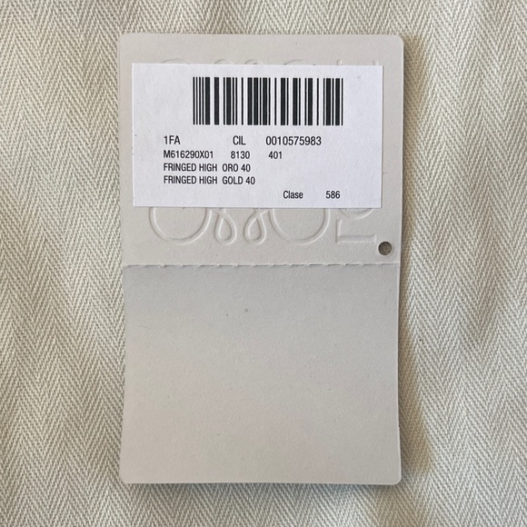 LOEWE x Paula’s Ibiza Suede Calfskin Fringed High Top Loafer - Gold - Picture 10 of 13